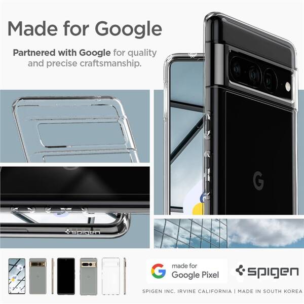 ETUI SPIGEN DO GOOGLE PIXEL 7 PRO ULTRA HYBRID CLEAR