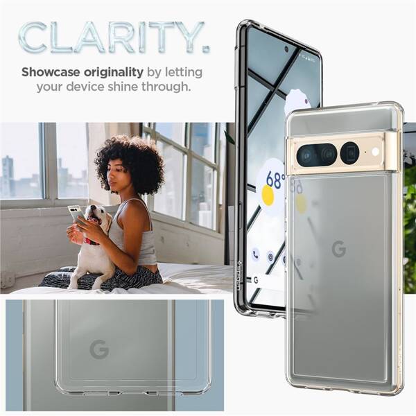 ETUI SPIGEN DO GOOGLE PIXEL 7 PRO ULTRA HYBRID CLEAR