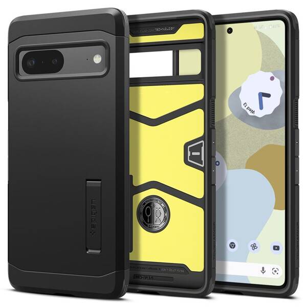 ETUI SPIGEN DO GOOGLE PIXEL 7 TOUGH ARMOR BLACK