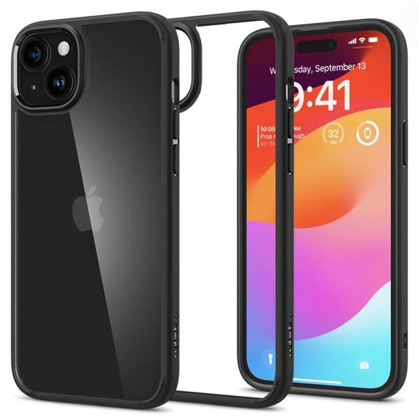 ETUI SPIGEN DO IPHONE 15 PLUS CRYSTAL HYBRID MATTE BLACK