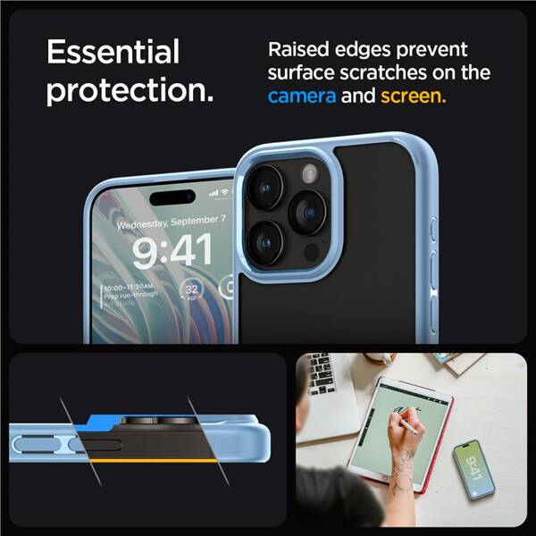 ETUI SPIGEN DO IPHONE 15 PRO MAX CRYSTAL HYBRID BLUE