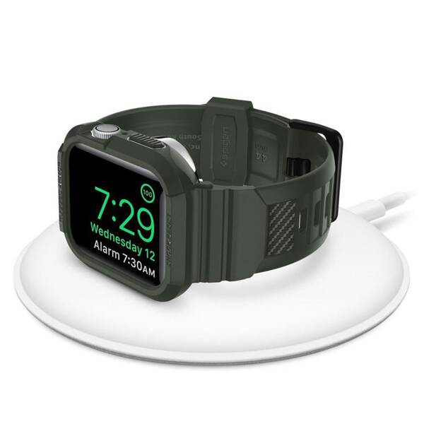 ETUI Z PASKIEM DO APPLE WATCH 45 MM / 44 MM SPIGEN RUGGED ARMOR PRO ZIELONE