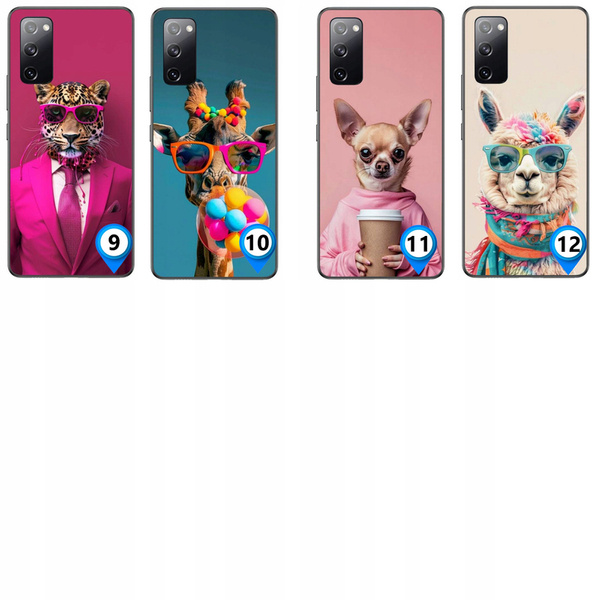 ETUI ZWIERZĘTA ANIMALS RÓŻNE WZORY CASE OBUDOWA AKRYL do GALAXY S20 FE