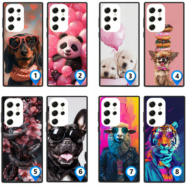 ETUI ZWIERZĘTA ANIMALS RÓŻNE WZORY CASE OBUDOWA AKRYL do GALAXY S23 ULTRA