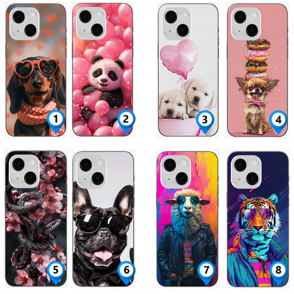 ETUI ZWIERZĘTA ANIMALS RÓŻNE WZORY CASE OBUDOWA AKRYL do IPHONE 13