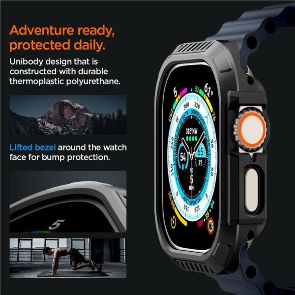 ETUI do APPLE WATCH ULTRA 49mm SPIGEN LOCK FIT 