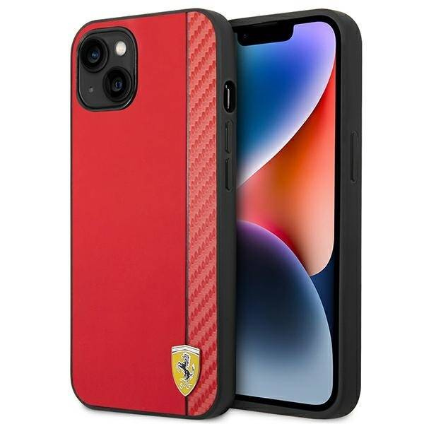 ETUI do IPHONE 14 PLUS / 15 PLUS FERRARI CARBON