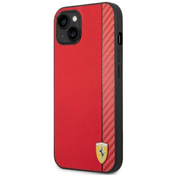 ETUI do IPHONE 14 PLUS / 15 PLUS FERRARI CARBON