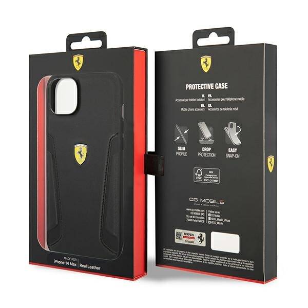 ETUI do IPHONE 14 PLUS / 15 PLUS FERRARI SKÓRA