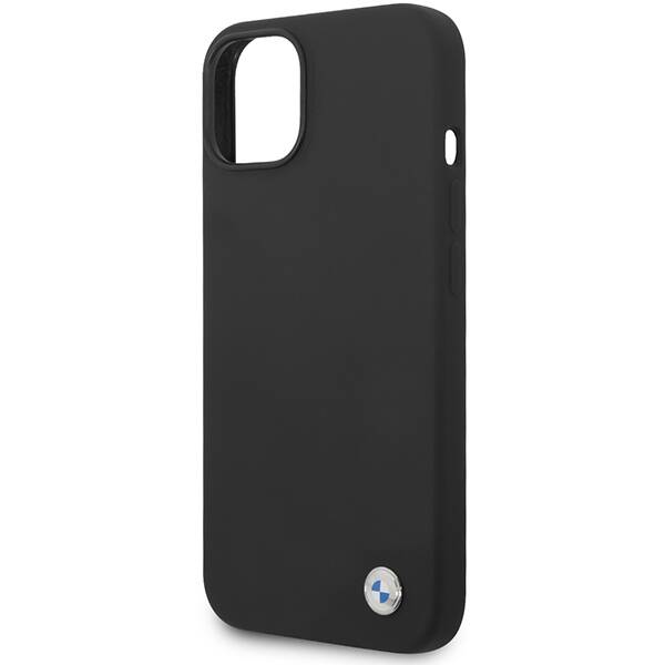 ETUI do IPHONE 15 / 14 / 13 BMW SILICONE METAL LOGO CZARNY