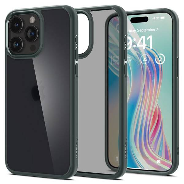 ETUI do IPHONE 15 PRO MAX SPIGEN CRYSTAL HYBRID