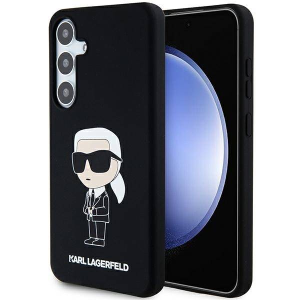 ETUI do SAMSUNG S24+ KARL LAGERFELD SILICONE IKONIK CZARNE