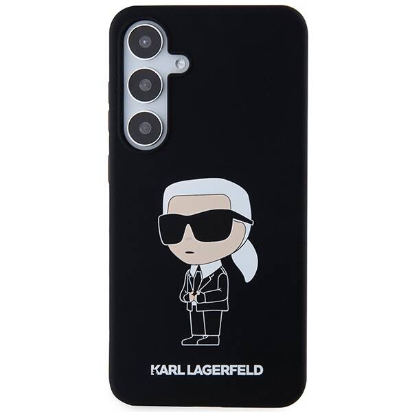 ETUI do SAMSUNG S24+ KARL LAGERFELD SILICONE IKONIK CZARNE