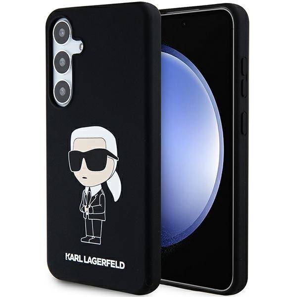 ETUI do SAMSUNG S24 S921 KARL LAGERFELD SILICONE IKONIK CZARNE