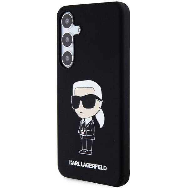 ETUI do SAMSUNG S24 S921 KARL LAGERFELD SILICONE IKONIK CZARNE