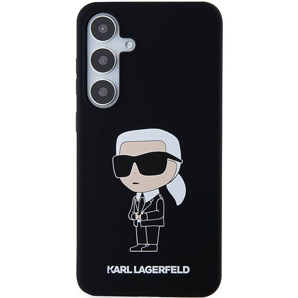 ETUI do SAMSUNG S24 S921 KARL LAGERFELD SILICONE IKONIK CZARNE