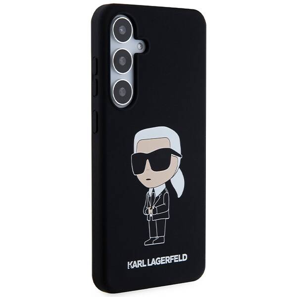 ETUI do SAMSUNG S24 S921 KARL LAGERFELD SILICONE IKONIK CZARNE