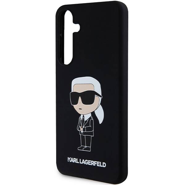 ETUI do SAMSUNG S24 S921 KARL LAGERFELD SILICONE IKONIK CZARNE