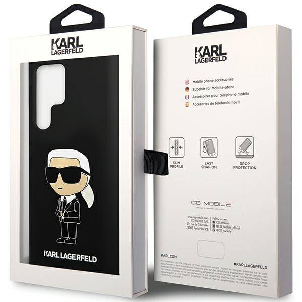 ETUI do SAMSUNG S24 ULTRA KARL LAGERFELD SILICONE IKONIK CZARNE