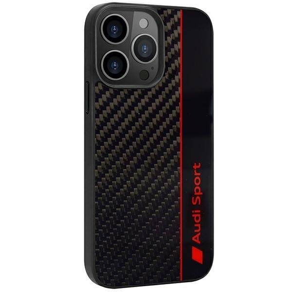 Etui Audi Carbon Fiber Stripe do iPhone 13 Pro / 13 6.1"  