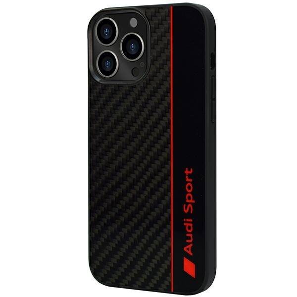 Etui Audi Carbon Fiber Stripe do iPhone 13 Pro / 13 6.1"  