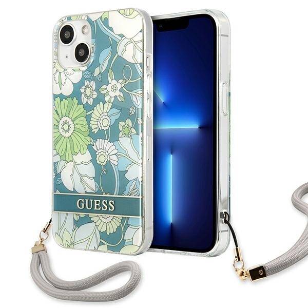 Etui Guess Flower Strap do iPhone 13 / 14 / 15 6.1" 