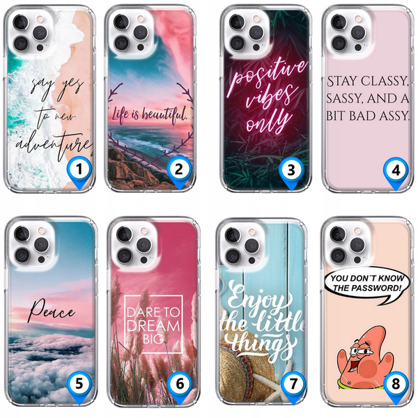 Etui LEO cytaty różne wzory do iPhone 13 Pro