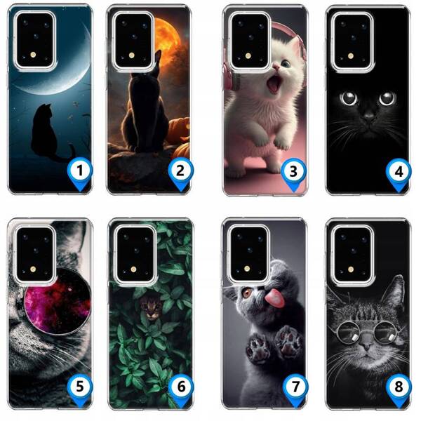 Etui LEO koty różne wzory case do Galaxy S20 Ultra