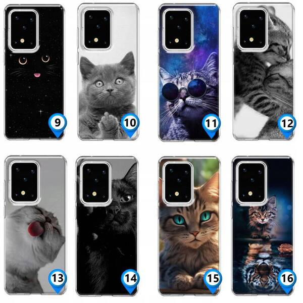 Etui LEO koty różne wzory case do Galaxy S20 Ultra