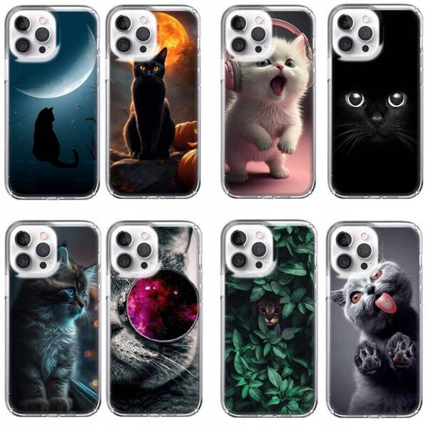 Etui LEO koty różne wzory do iPhone 14 Pro