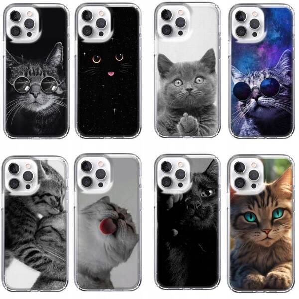 Etui LEO koty różne wzory do iPhone 14 Pro