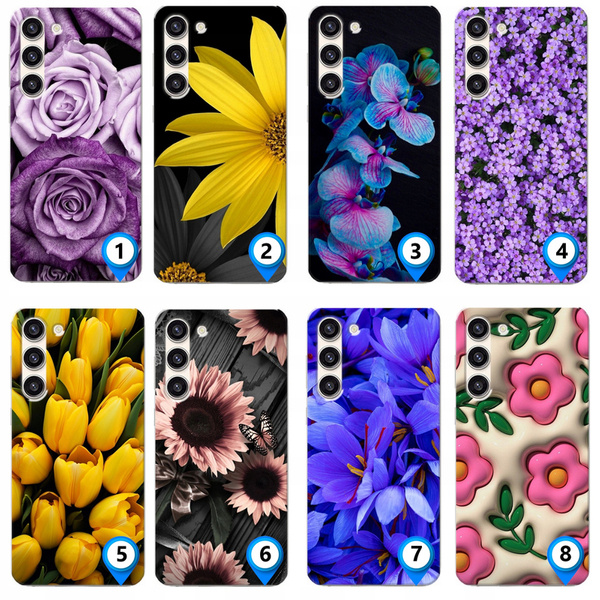 Etui LEO kwiaty różne wzory do Galaxy S23