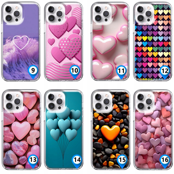 Etui LEO serca różne wzory do iPhone 13 Pro Max