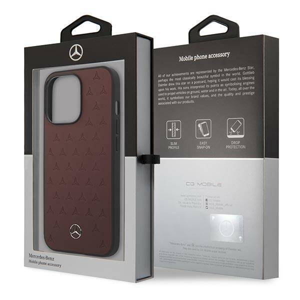 Etui Mercedes Leather Stars Pattern do iPhone 13 Pro / 13 