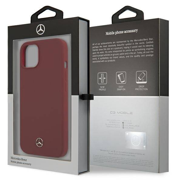 Etui Mercedes Silicone Line do iPhone 13 Mini 5,4" 