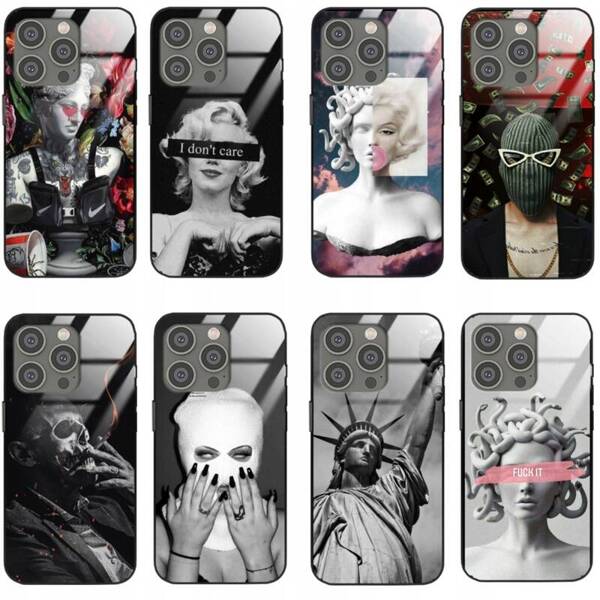 Etui akrylowe LEO artystyczne różne wzory do iPhone 14 Pro