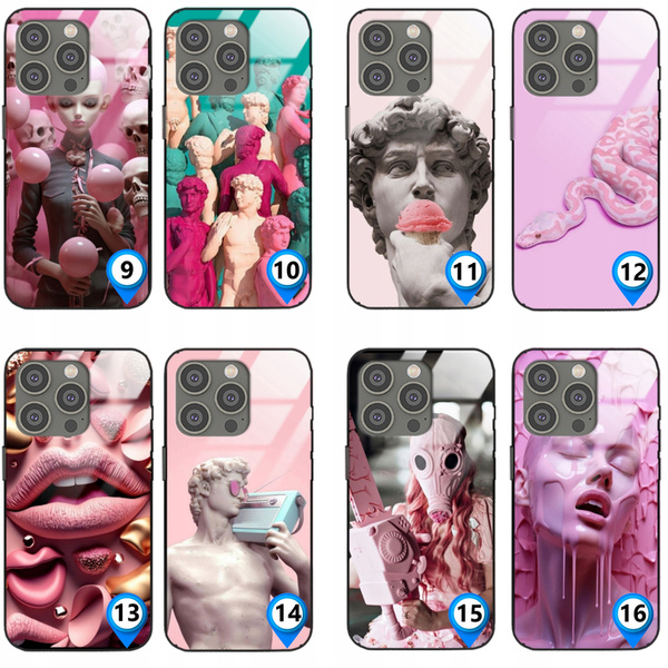 Etui akrylowe LEO artystyczne różne wzory do iPhone 14 Pro