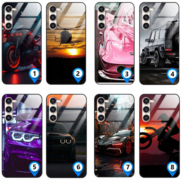 Etui akrylowe LEO auta samochody różne wzory do Galaxy A13 5G