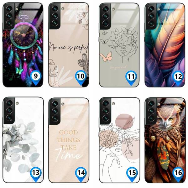 Etui akrylowe LEO boho różne wzory do Galaxy S22 5G