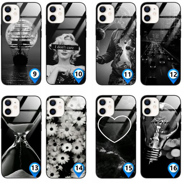 Etui akrylowe LEO czarne różne wzory do iPhone 11