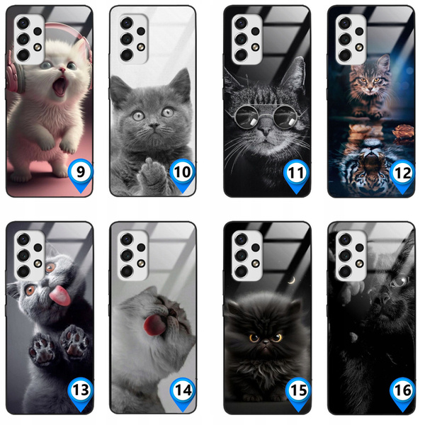 Etui akrylowe LEO koty różne wzory do Galaxy A53 5G