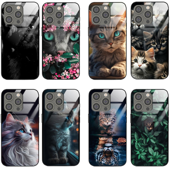 Etui akrylowe LEO koty różne wzory do iPhone 15 Pro Max