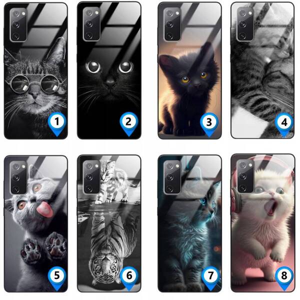 Etui akrylowe LEO koty śmieszne cat różne wzory do Galaxy S20 FE