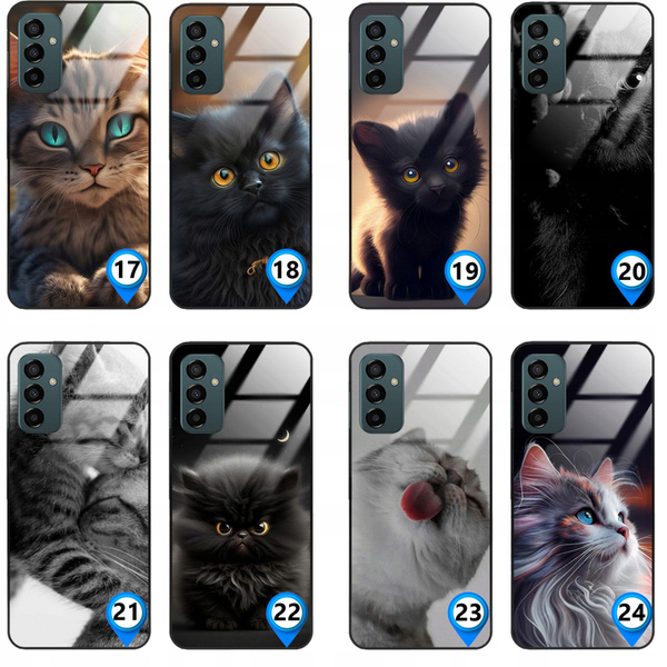 Etui akrylowe LEO koty śmieszne różne wzory do Galaxy A14 5G