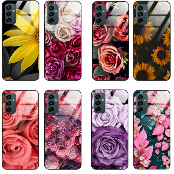 Etui akrylowe LEO kwiaty flowers różne wzory do Galaxy A14 5G