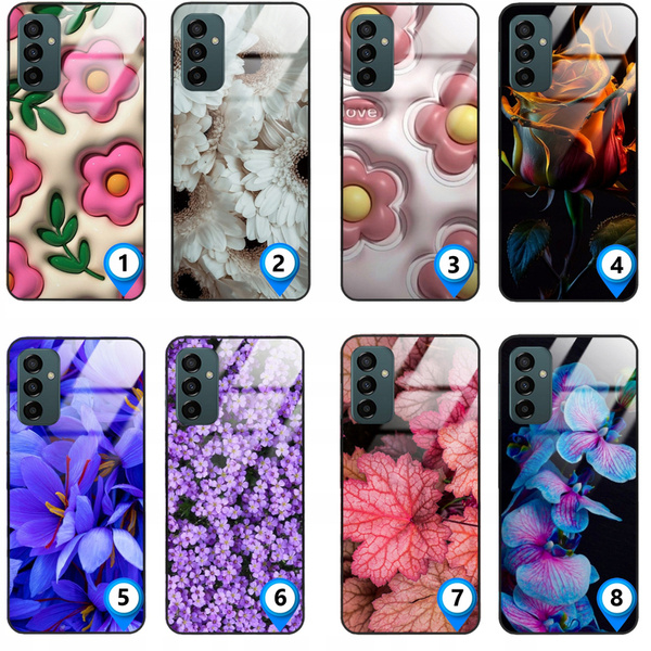 Etui akrylowe LEO kwiaty flowers różne wzory do Galaxy A14 5G