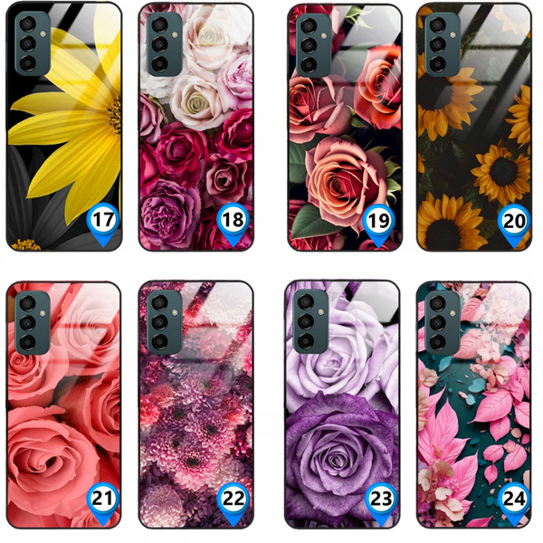 Etui akrylowe LEO kwiaty flowers różne wzory do Galaxy A14 5G