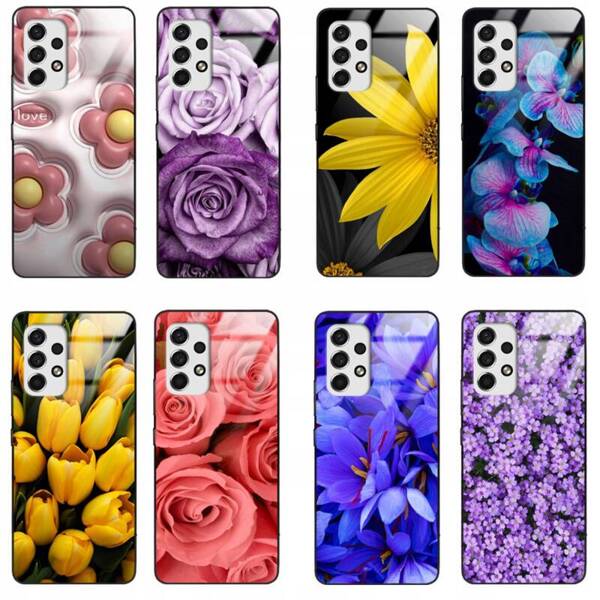 Etui akrylowe LEO kwiaty flowers różne wzory do Galaxy A32