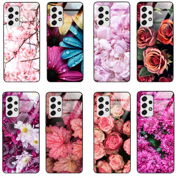 Etui akrylowe LEO kwiaty flowers różne wzory do Galaxy A32