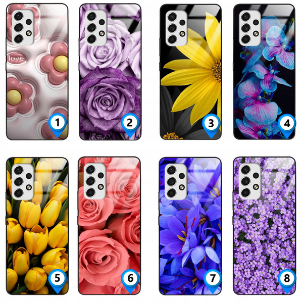 Etui akrylowe LEO kwiaty flowers różne wzory do Galaxy A32